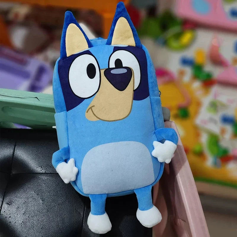 Bluey Anime Backpack Toys Bingo Muffin Cartoon Dog Mini Kindergarten Children School Bag Stuffed Plush Bag Gift For Kids