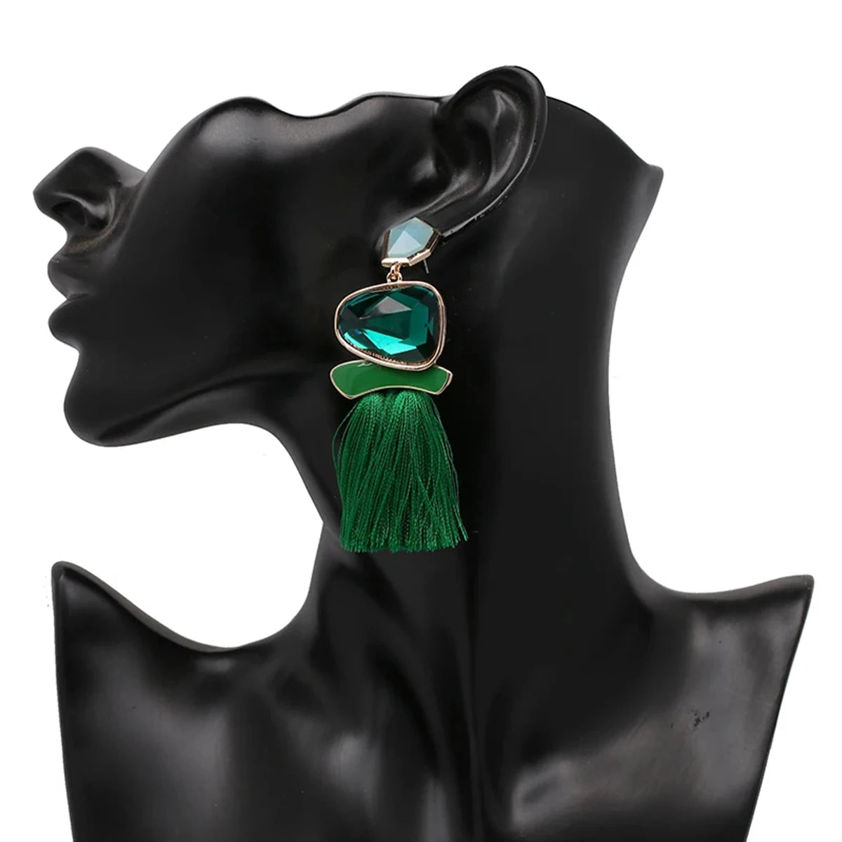 JURAN Bohemia Multicolored Tassel Earrings For Women Fashion Party Jewelry Fringe Dangle Earrings Statement Brincos 2024 Trend