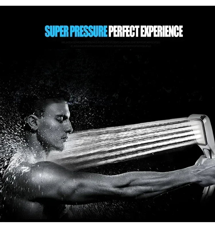 Upgraded High Pressure 300 Holes Rainfall Shower Head Water Saving Spray Nozzle Bathroom Shower Accessories for Home