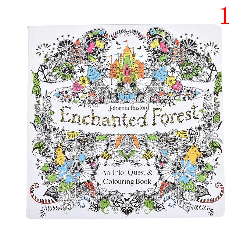 Coloring Book For Children Adult Relieve Stress Kill Time Painting Art Book Anti-Stress Magic Forest Fantasy Dream Wonderland