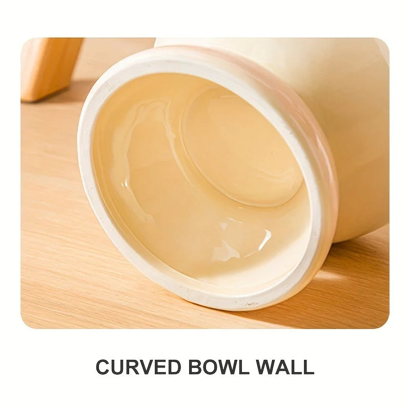 Cat bowl,Ceramic Elevated Pet Food Bowls - Perfect for Dogs and Cats - Reduces Neck Strain and Improves Digestion