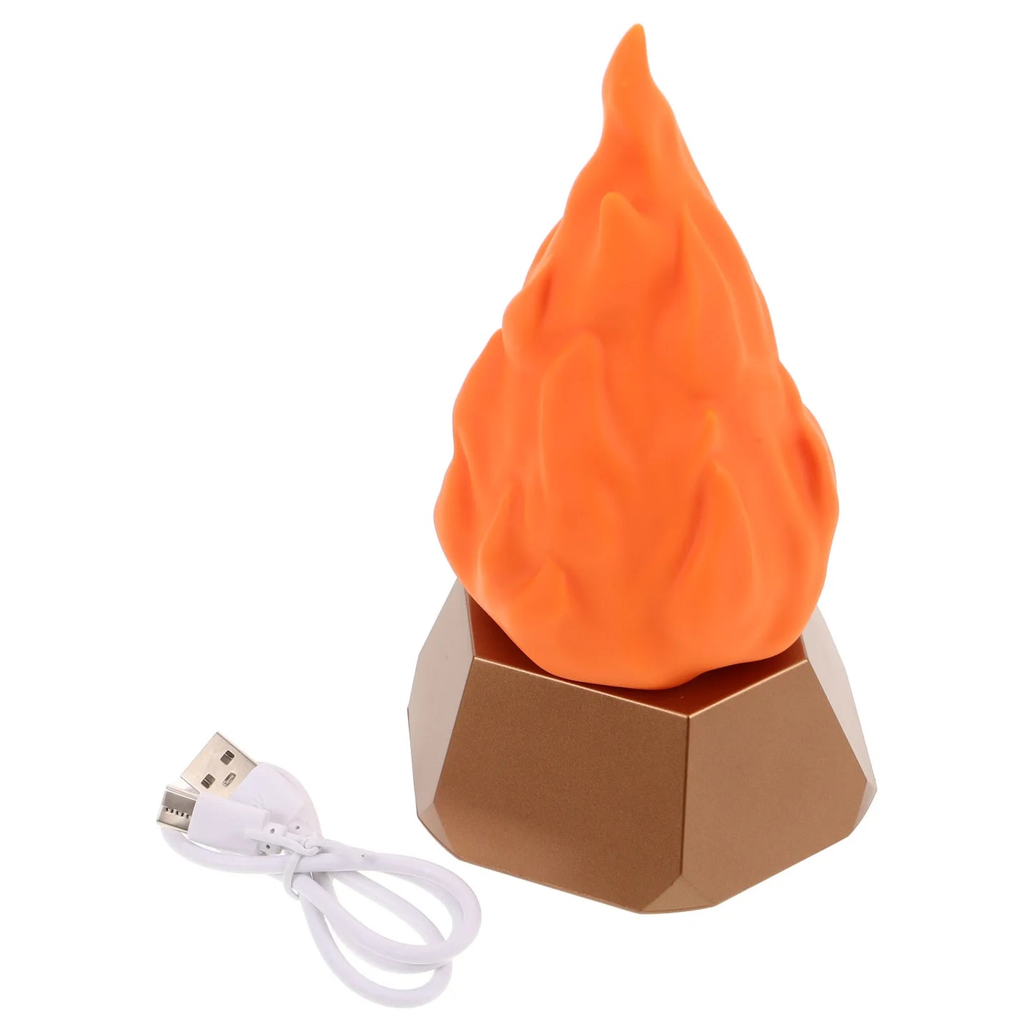Simulated Flame Lamp Light Flickering LED Fire Effect Adjustable Brightness Waterproof Halloween Party for Indoor