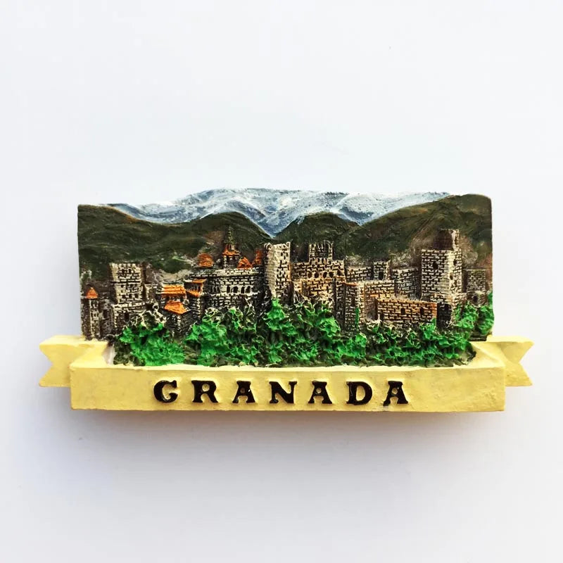 Europe Spain 3D Refrigerator Magnet Tourist Souvenirs Stickers,Home & Kitchen Decoration Fridge Magnet Message Sticker