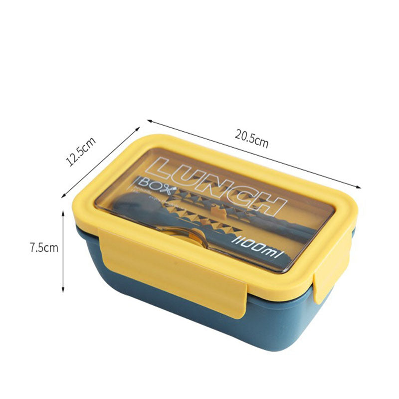 New Microwave Lunch containers Box with Compartments Bento Box Japanese Style Leakproof Food Container for Kids with Tableware