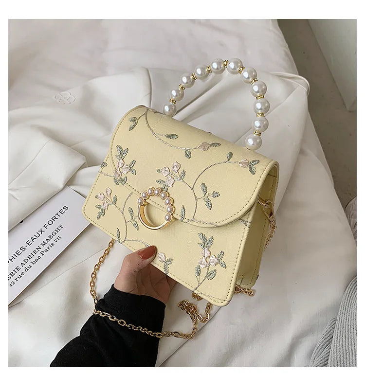 NEWEST Shell Beads Bags Fashion Sweet Bag Women's Handbags Lace Wedding Chic Lady Chain Women Shoulder Crossbody Bag