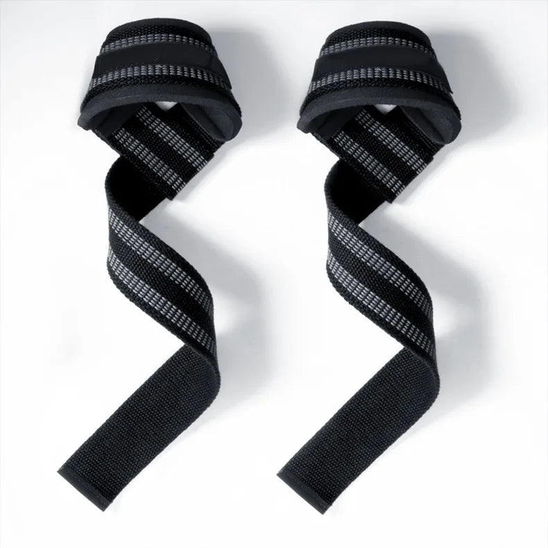 2 Pcs Gym Lifting Straps Fitness Gloves Anti-slip Hand Wraps Wrist Straps Support For Weight Lifting Powerlifting Training