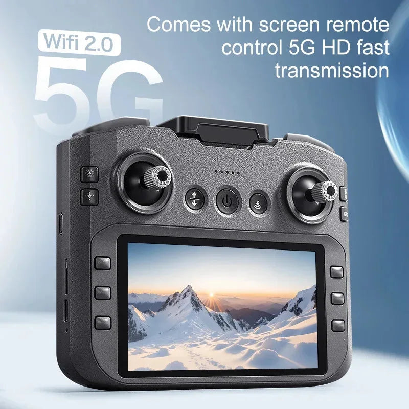 Drone A14ProMax GPS 4KHD Camera LCD Touch Screen Remote Control Quadcopter 360 ° Obstacle Avoidance Brushless RC Drone Toys