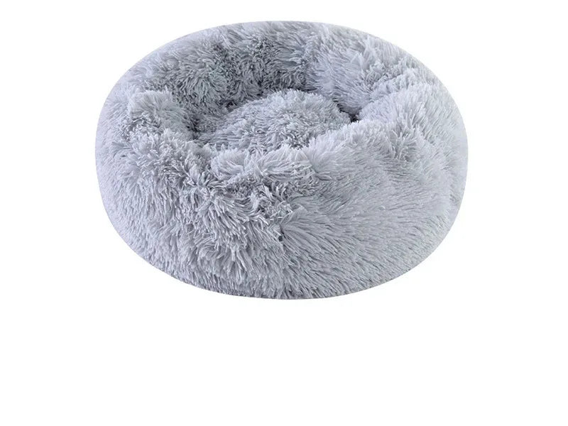 Plush Pet Nest Winter Cat Nest Dog Nest Warm Detachable and Washable Round Cat Nest Pet Bed Seasonal Universal Decoration Home