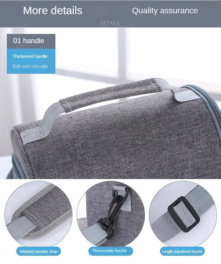 Lunch Bag Reusable Insulated Thermal Bag Women Men Multifunctional 8L Cooler and Warm Keeping Lunch Box Leakproof Waterproof
