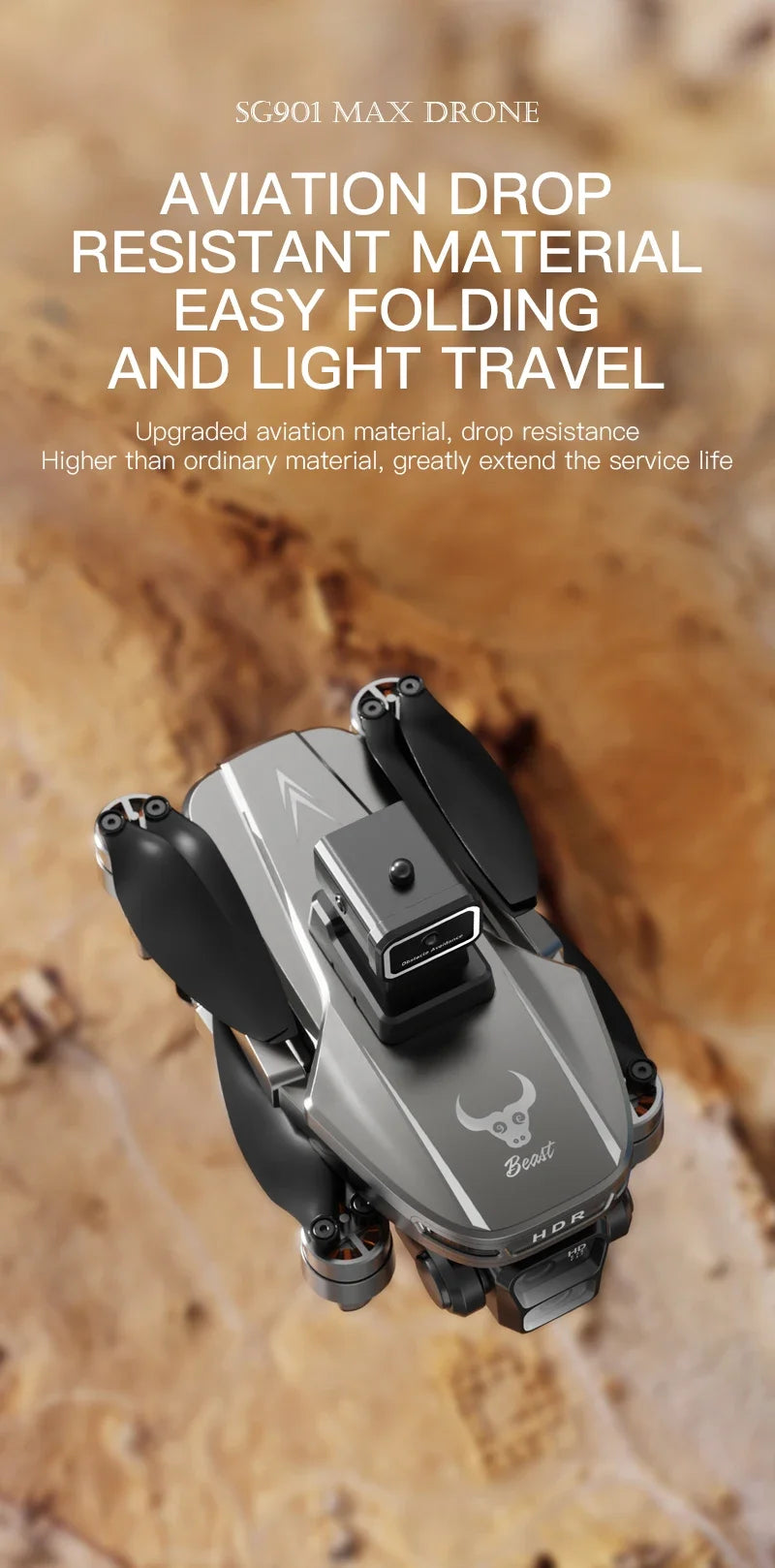SG901MAX GPS Drone 8K Professional HD Dual Camera 5G WIFI With Screen 360°Obstacle Avoidance Brushless Foldable Quadcopter Drone