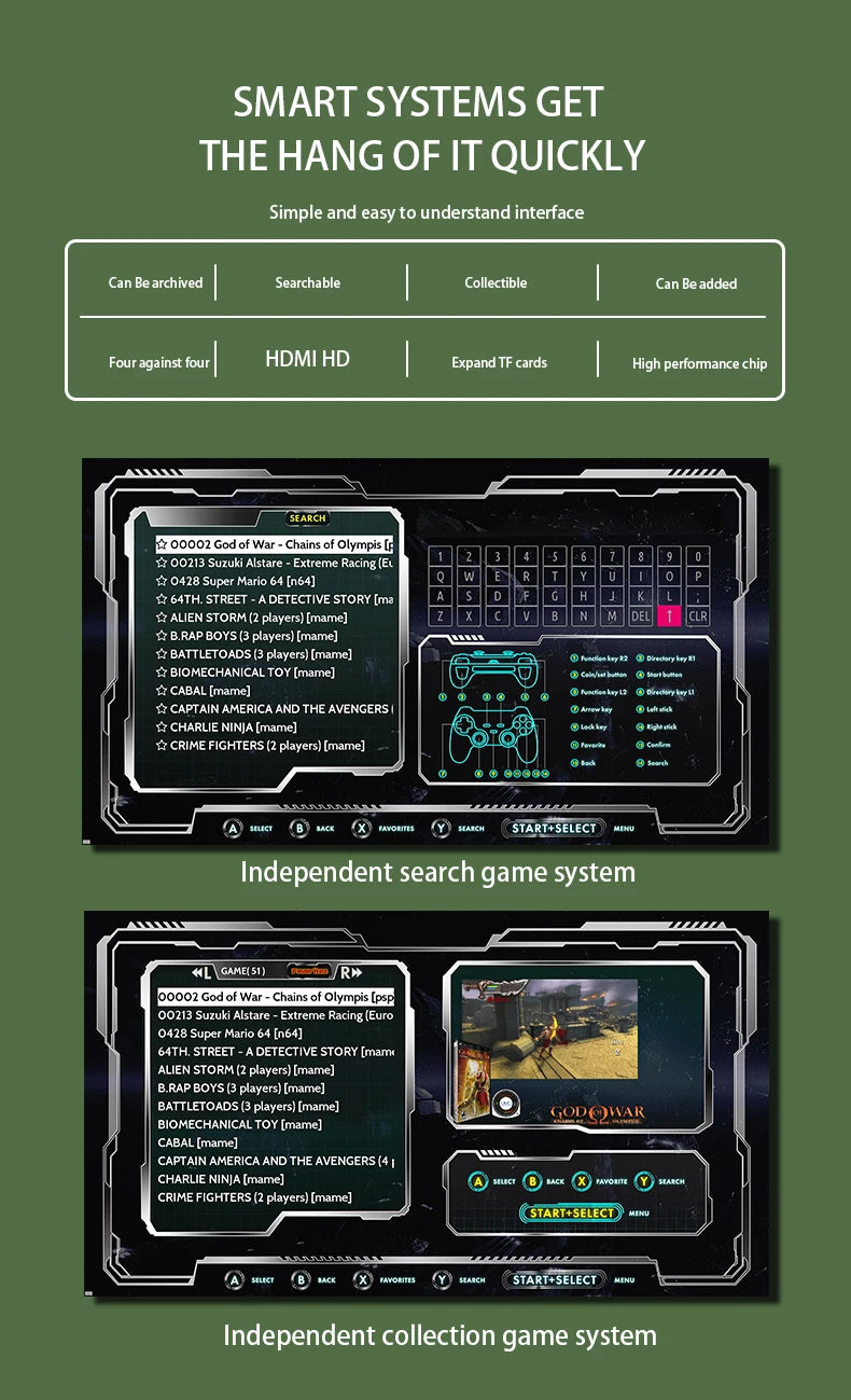 G11 Pro Game Box Video Game Console 256G Built-in 60000+ Retro Games 2.4G Wireless Gamepad 4K HD TV Box Game Console for PS1/GBA