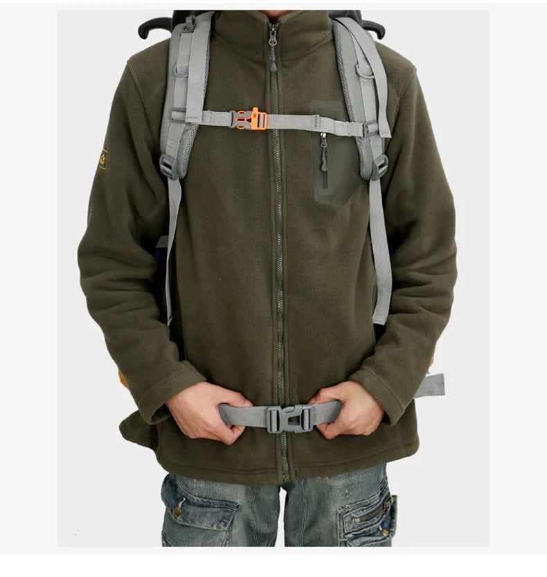 75L Camping Backpack Travel Sport Bag With Rain Cover Climbing Mountaineering Trekking Outdoor Rucksack Hiking Bag Shoulder Men
