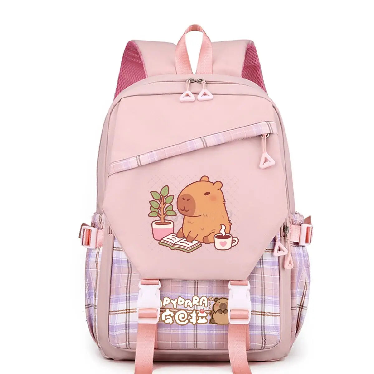 Cute Cartoon Capybara Backpack for School Women Girls Leisure Simple Ruckpack Children Teeneger Student Schoolbags Anime Bag