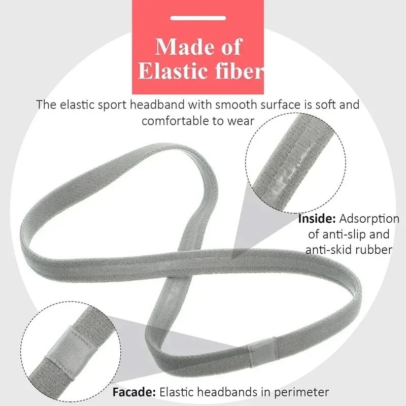 3pcs Sports Headbands Non-slip Running Elastic Sweatband Breathable Yoga Hair Bands Women Men Fitness Sweat Guide Hairbands