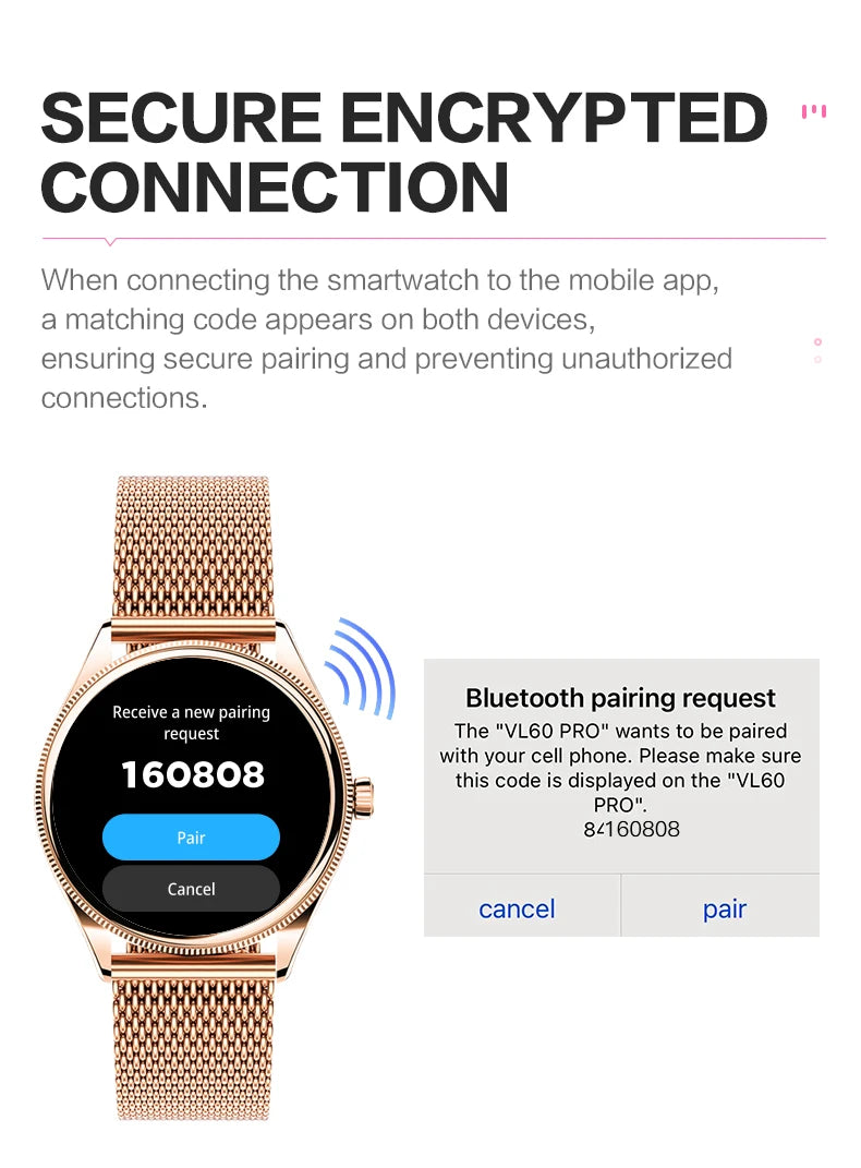 VALDUS VL60 Pro 2025 New Smartwatch For Women Men AMOLED Screen Bluetooth Call IP68 Waterproof Fitness Sports Smart Watch Gift