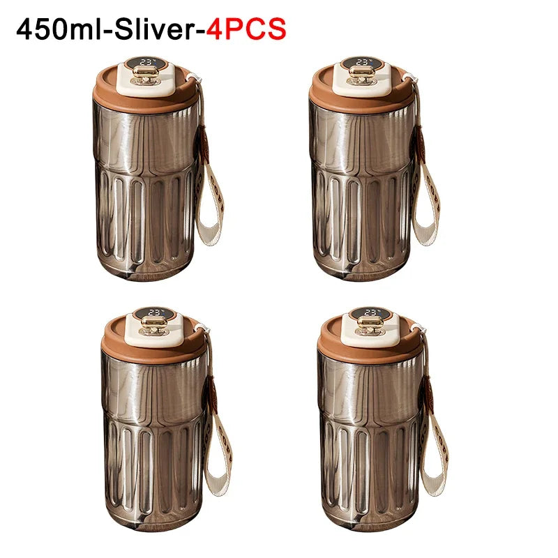 Coffee Cups with Temperature Display Smart Coffee Insulated Mug 316 Stainless Steel Display Temperature Double-walled Insulation