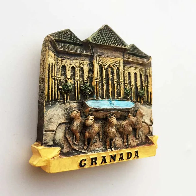 Europe Spain 3D Refrigerator Magnet Tourist Souvenirs Stickers,Home & Kitchen Decoration Fridge Magnet Message Sticker