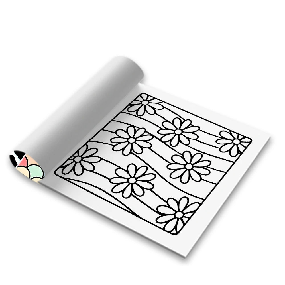 Coloring Book for Kids & Adults: Large Drawing Sketchbook with Blank Pages, Perfect for Sketching, Art Supplies 