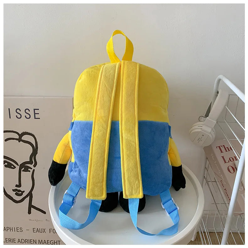 New Cartoon Anime Backpack Minions Doll Large Size School Bag Large Capacity Student Cartoon Backpack