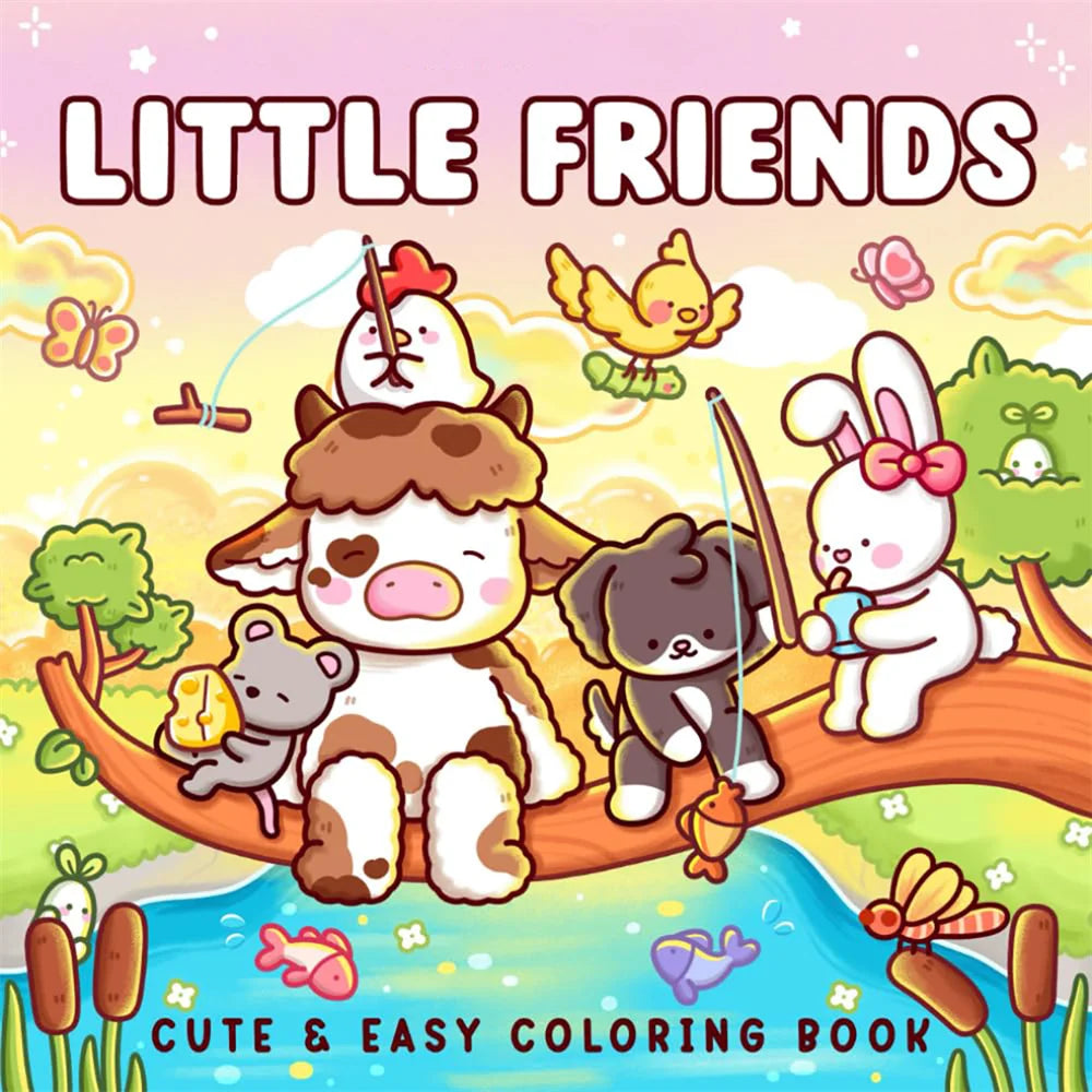 Cozy Atmosphere Relaxing Coloring Book for Adults and Teens Bold Easy-to-follow Patterns and Girl Moments