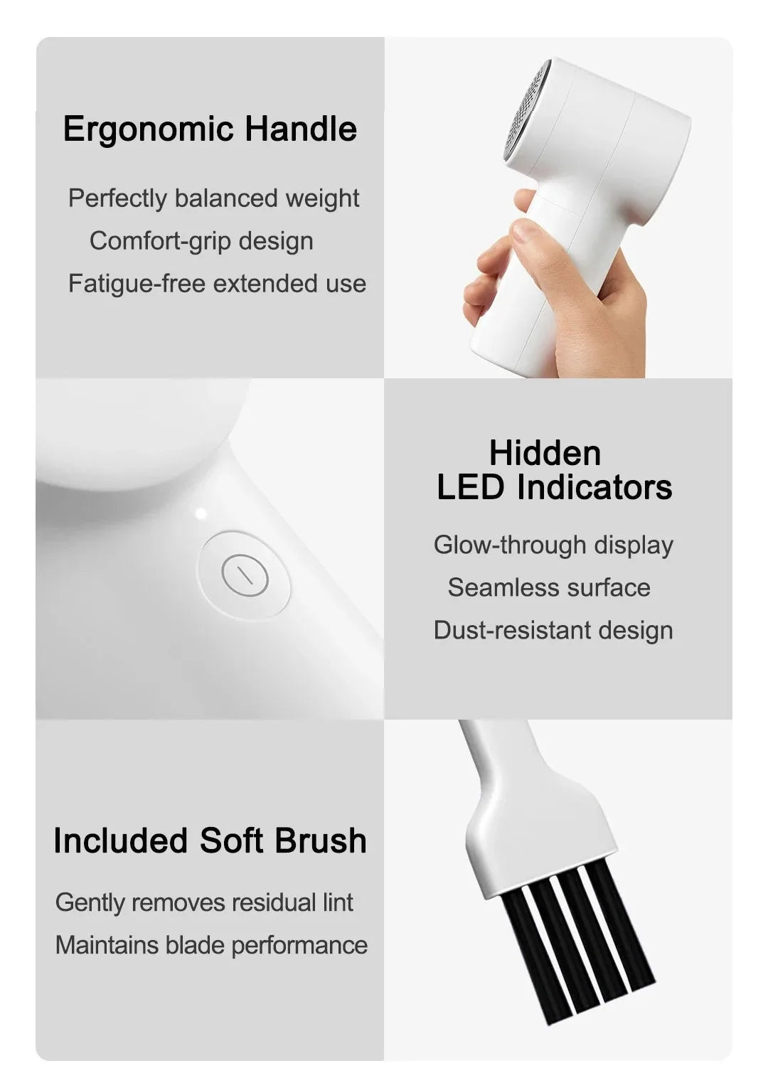 Original 2025 New XIAOMI MIJIA Lint Remover 2 Rechargable Cloth Fabric Shaver Fluff Pellet Remove Machine for Clothes Sweater