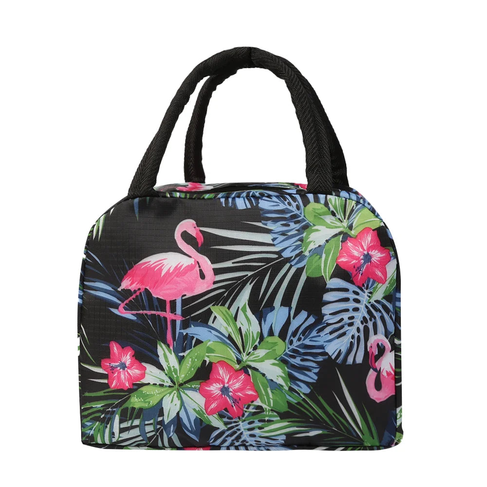Cartoon Children's Lunch Bag Waterproof Oxford Cloth Portable Lunch Bags Tote Thermal Insulation Aluminum Film