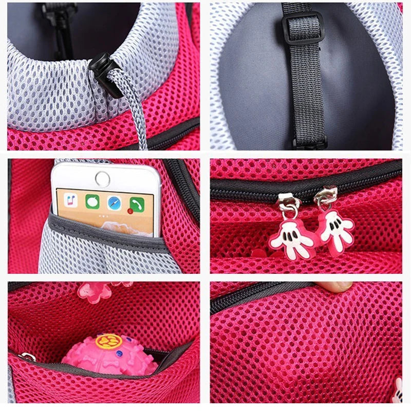 Pet Dog Carrier Bag Backpack Outdoor Portable Dog Carrier Bag Backpack Out Double Shoulder Travel Carrier For Dogs Travel Set