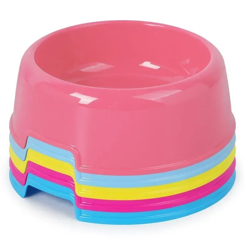 Pet Bowls Dog Cat Plastic Food Feeding Water Dish Bowl Feeder Pet Supplies товары для собак accesorios para perros