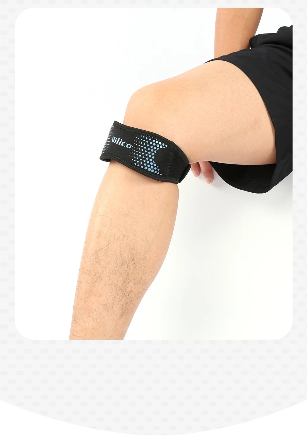 Patella Knee Strap Adjustable Knee Brace Patellar Tendon Stabilizer Support Band for Soccer Basketball Running Jumper Gym Squat