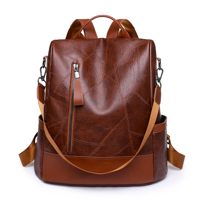 Women's fashionable backpack, shoulder bag, travel multifunctional bag, handbag, handbag, suitable for different scenarios