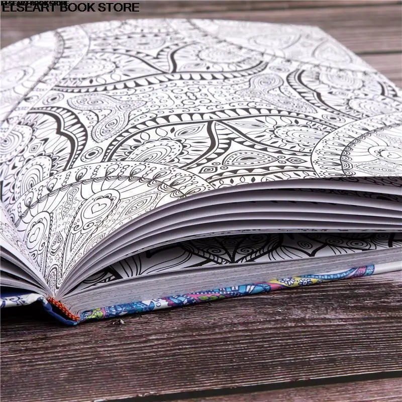 Zen mandalas color painting book adult decompression therapy psychological decompression graffiti painting Hardcover141