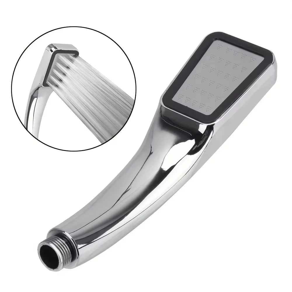 300 Holes Shower Head High Pressure Water-saving Flow Square Shower Bathroom Accessories with Chrome Nozzle