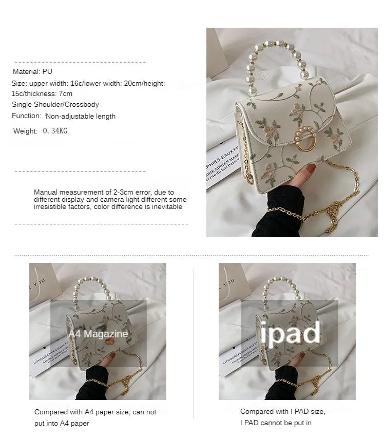 NEWEST Shell Beads Bags Fashion Sweet Bag Women's Handbags Lace Wedding Chic Lady Chain Women Shoulder Crossbody Bag