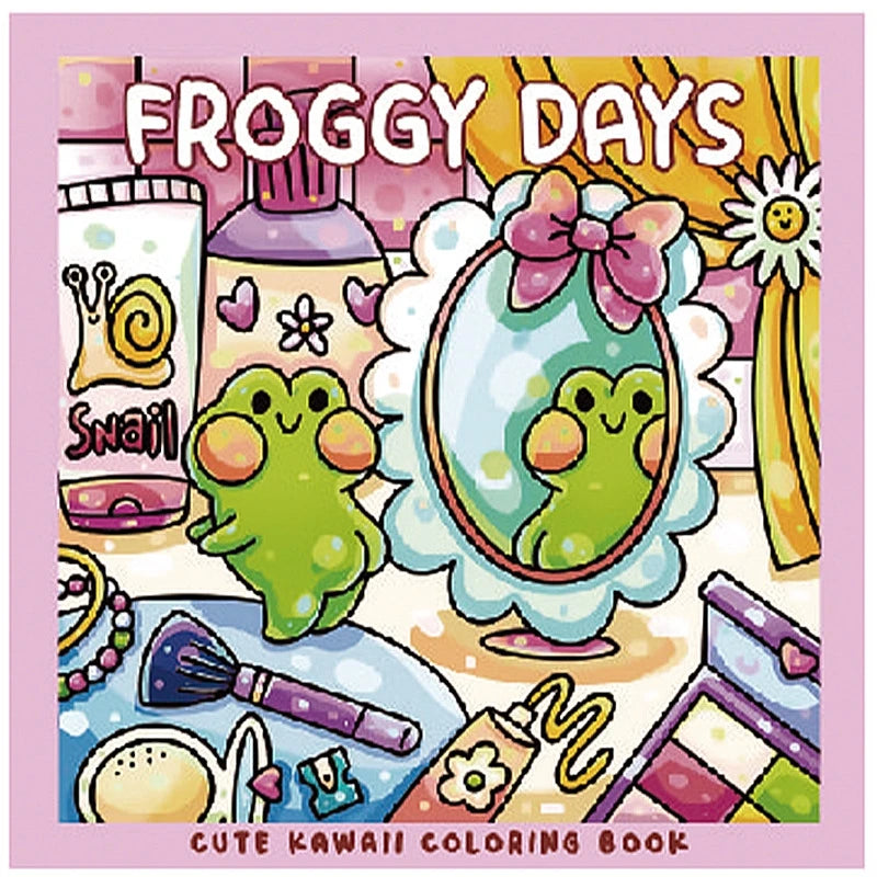 Spooky Cutie Coloring Book for Adults Teens Kids Halloween Themed Doodle Drawing Fun Activity