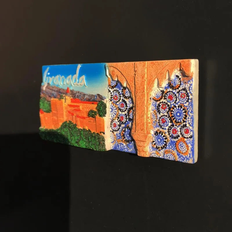 Europe Spain 3D Refrigerator Magnet Tourist Souvenirs Stickers,Home & Kitchen Decoration Fridge Magnet Message Sticker