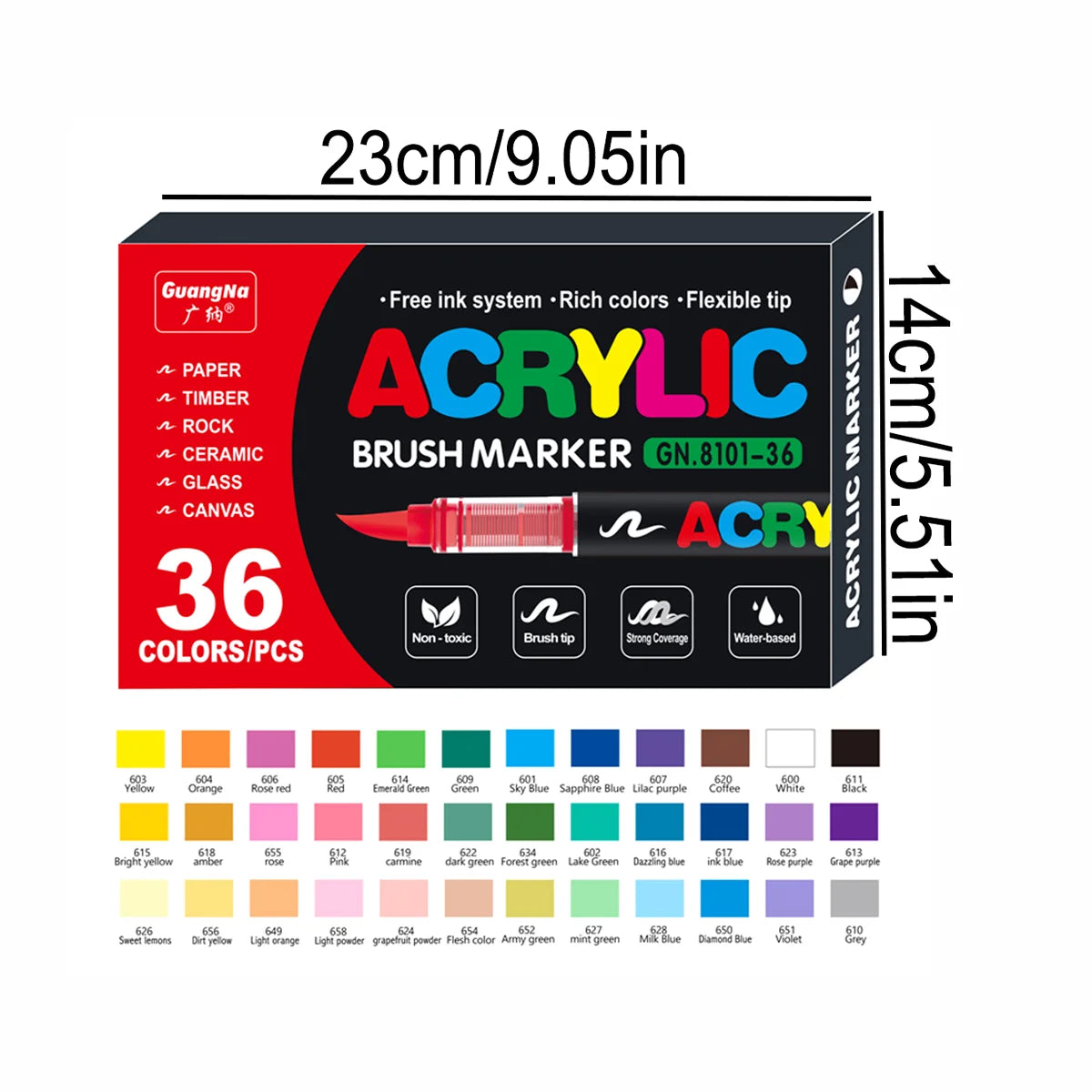 12-240 Color/box Professional Artist Marker Set - Soft-tip Drawing Straight Line Liquid Acrylic Markers, DIY Graffiti Art Painti