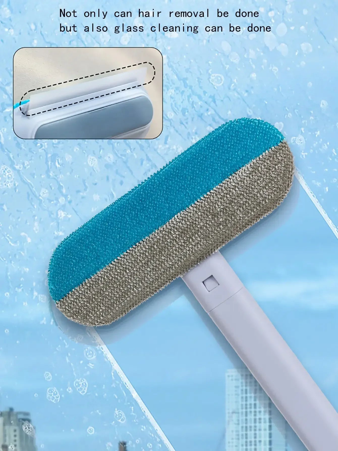 Pet Hair Removal Set Tool Reusable Static Removal Gloves Double-Sided Grooming Gloves Remove Dog Cat Fur Hair for Carpets Sofa
