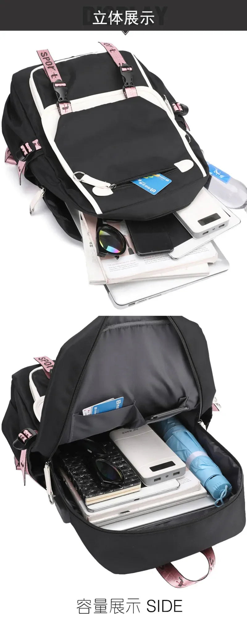 KPop Demon Hunters Backpack Students Large Capacity Backpack K-Pop Demon Hunters Fans Gift Girls School Bags Travel Backpack