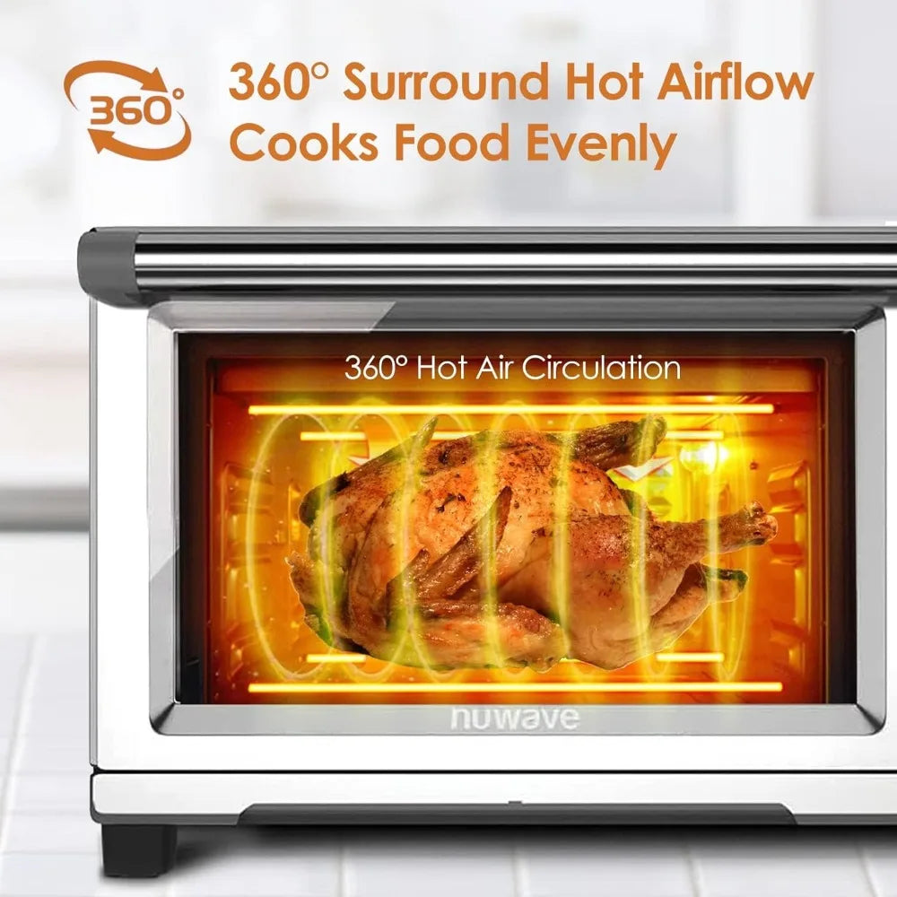 High quality 12-in-1 Bravo XL Air Fryer Toaster Smart Oven,30-Qt XL Capacity,50F-500F adjustable in precise 5F increments-NEW