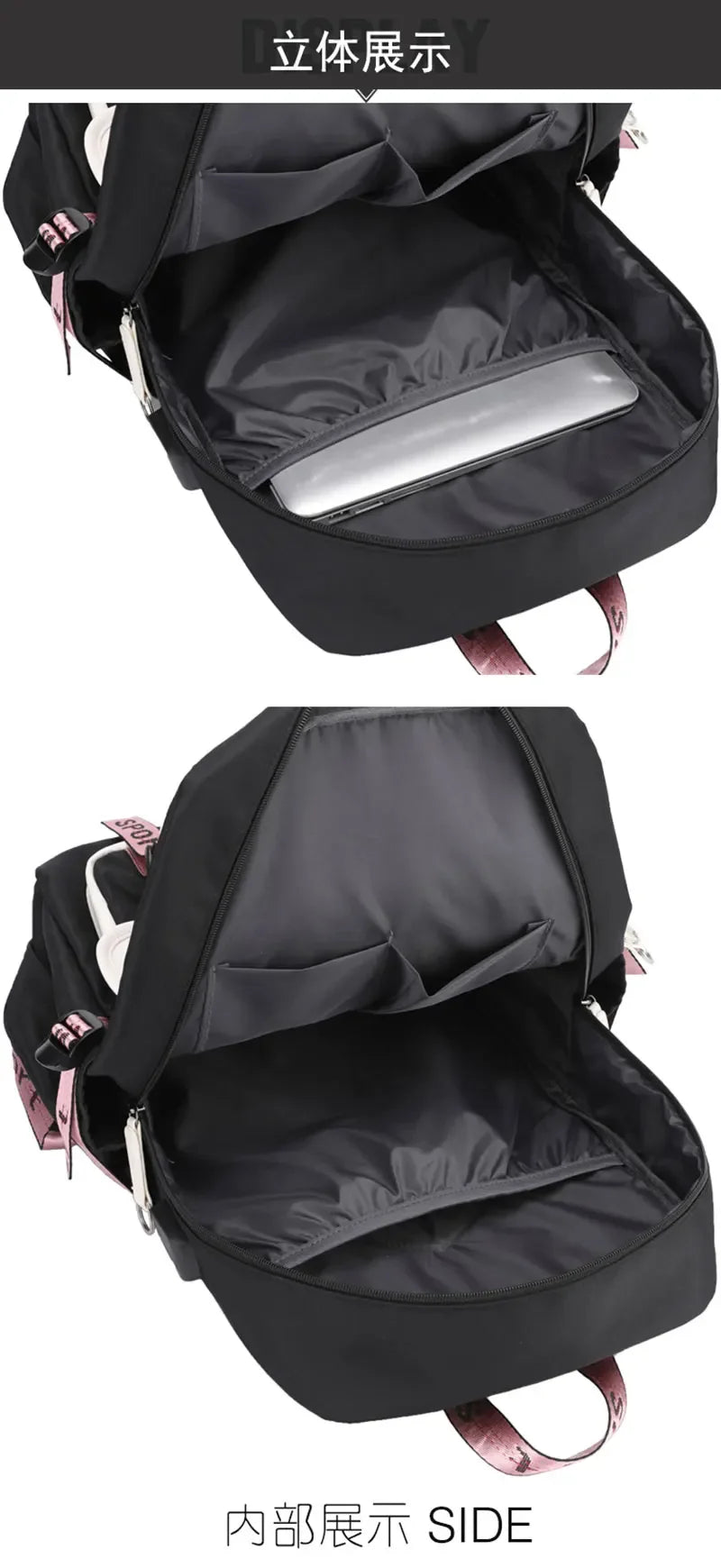 KPop Demon Hunters Backpack Students Large Capacity Backpack K-Pop Demon Hunters Fans Gift Girls School Bags Travel Backpack