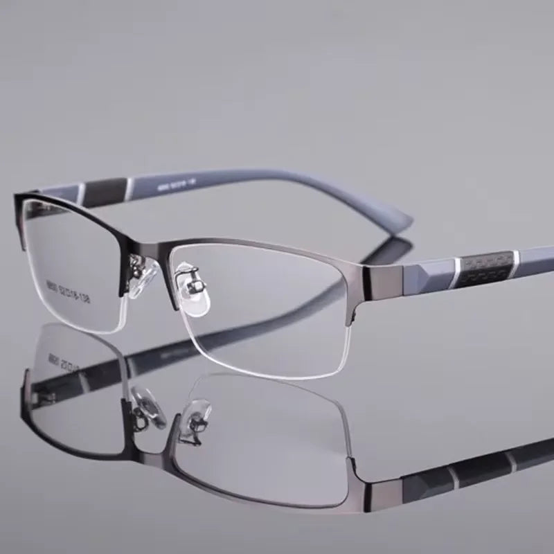 Reading Glasses Men Women High Quality Half-frame Diopter Glasses Business Male Presbyopic Eyeglasses +1.0 1.5 2.0 2.5 3.0 3.5 4