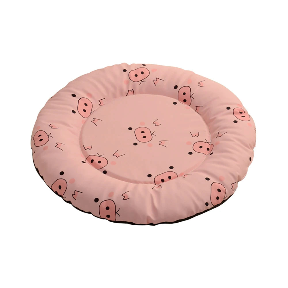 Cozy Pet Bed for Dogs & Cats Washable Round/Square House Cuddle Pad, Small Medium Large Mat for Puppy Kitten