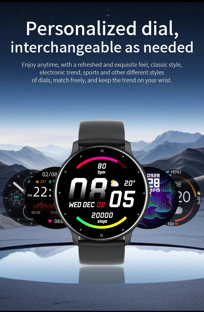 LIGE 2025 Smart watch Ladies Full touch Screen Sports Fitness watch IP67 waterproof Bluetooth For Android iOS Smart watch Female