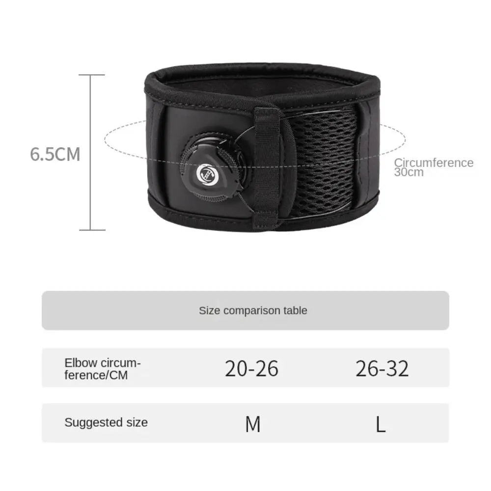 Knob Adjustable Arm Support Band Built-in Silicone Pad Thicken Tennis Elbow Brace Non-slip Pressurized