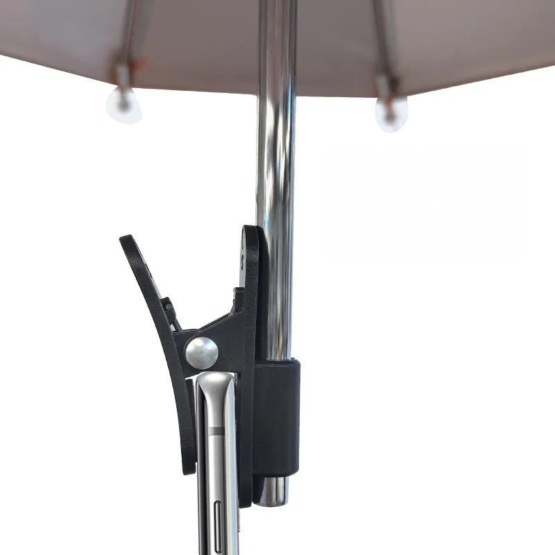 Portable Outdoor Mobile Phone Sunshade Umbrella with Sunshade Clip Creative Mini Phone Umbrella Stand Stylish Stand