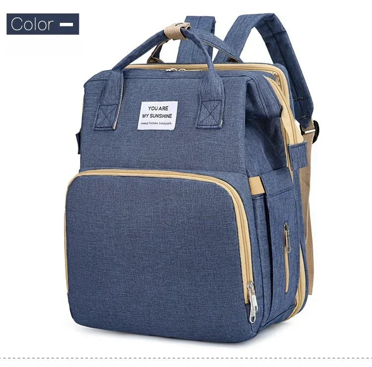 Multifunctional Mommy Bag Large Capacity Foldable Stroller Diaper Organizer Travel Shoulder Bags for Mother and Baby