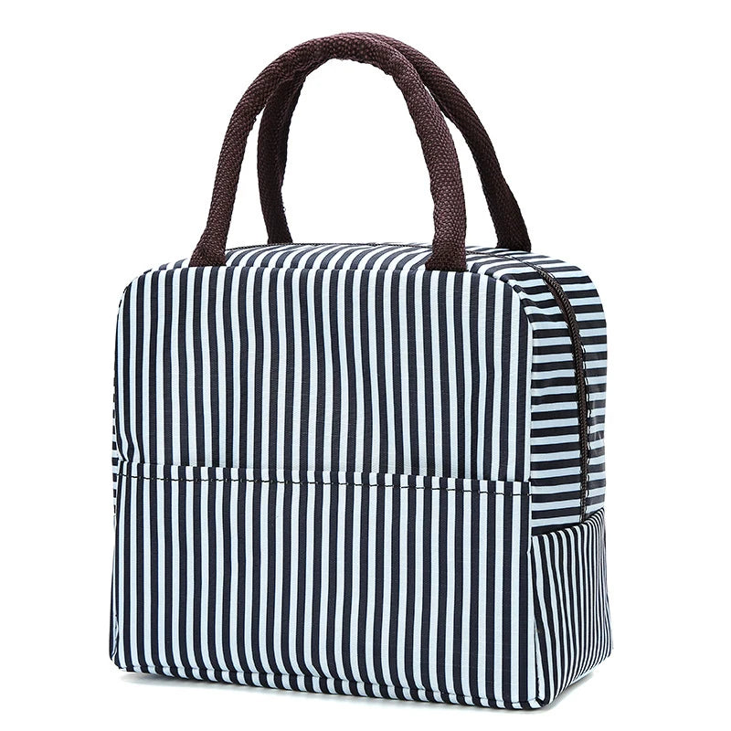 Large Capacity Lunch Bags Children's Cartoon Printed Lunch Bag Portable Picnic Tote Waterproof Heat Insulation Food Storage Bags