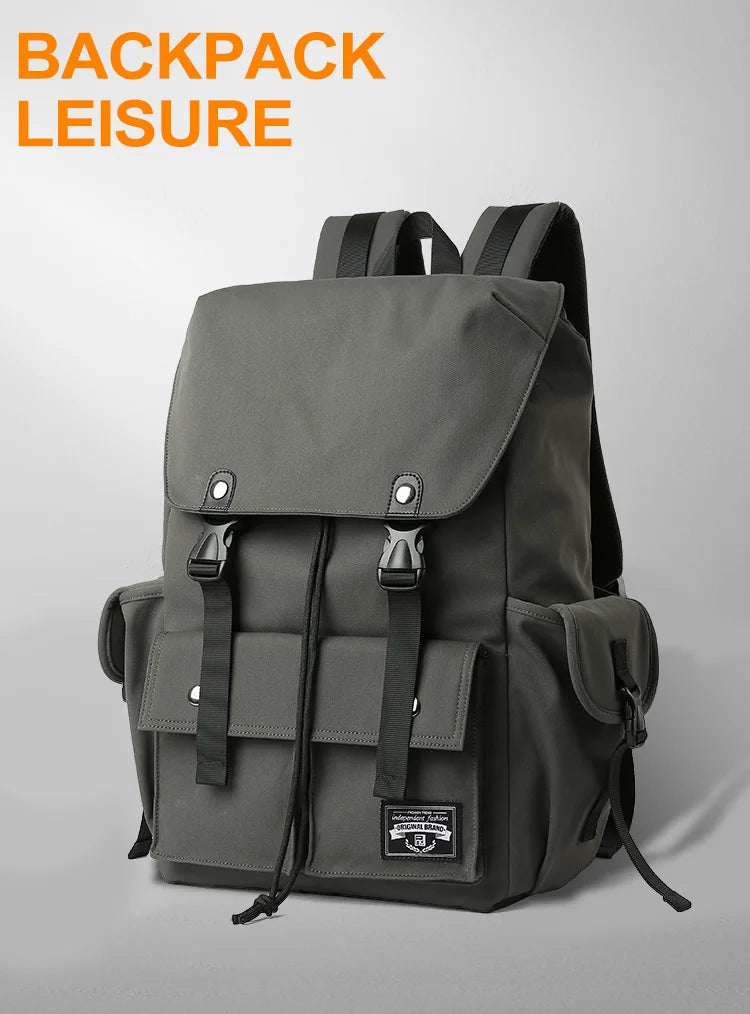 Fashion Waterproof Large Capacity Drawstring Backpack for Men Oxford Durable Travel College Student Laptop School Bag Bookbag
