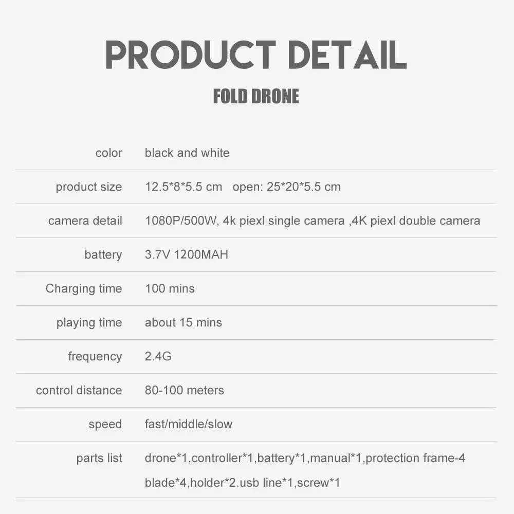 E88 Drone Toy, Dual Camera, One Key Takeoff Remote Control Men'S Gift Indoor and Outdoor, Halloween/Christmas/New Year Gift