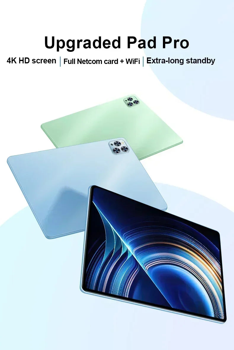 Original Pad 8 Pro Tablet 10.1 inch Android 13 Snapdragon 8gen2 Global 16GB+1024GB 10000mah 5G Dual SIM WIFI HD Full Screen